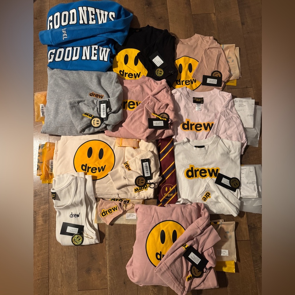 Justin Bieber Drew House Lot of Hoodies and Shirts